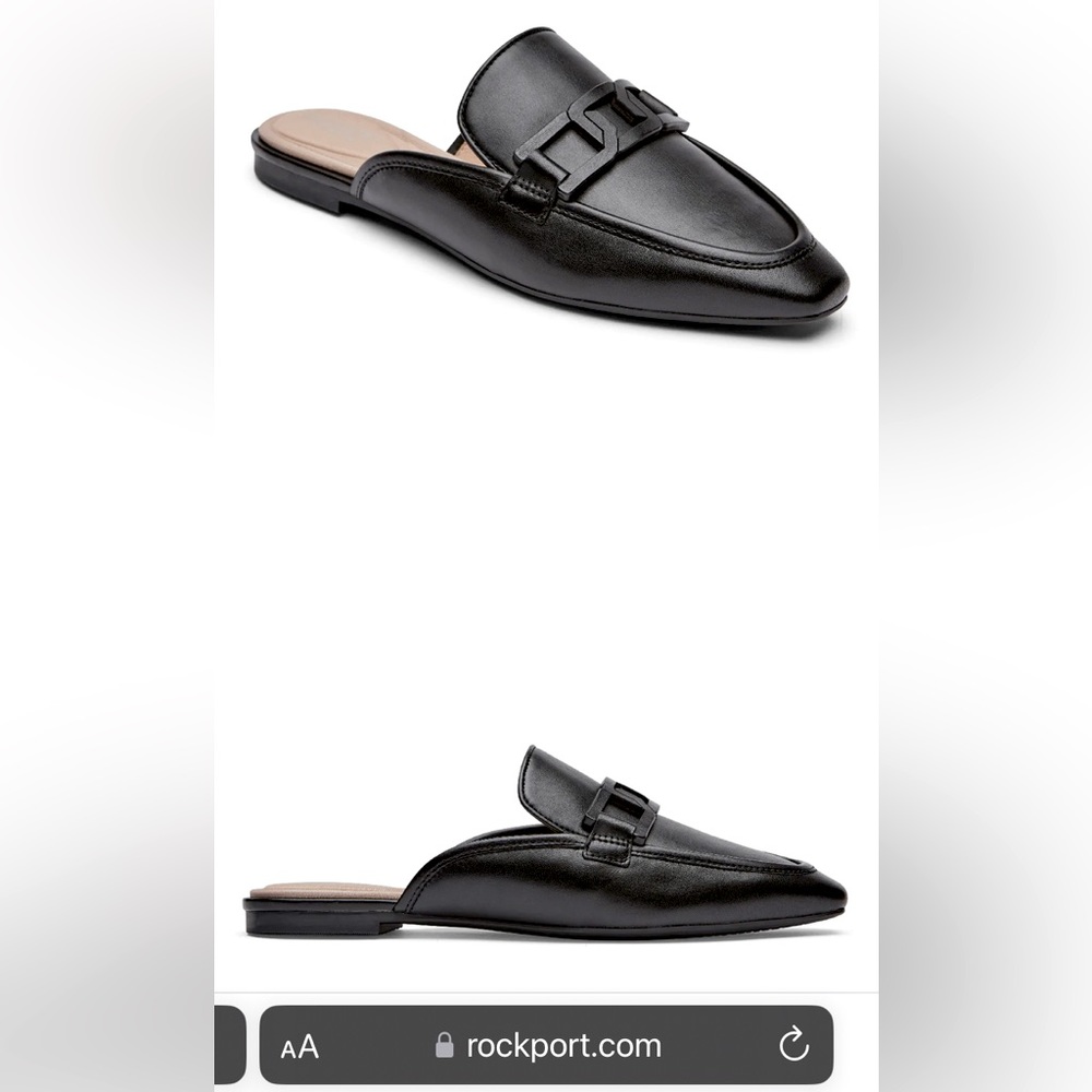 Black Rockport Laylani Slides size 8.5